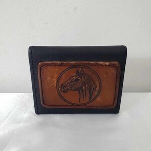Vintage Hand-Tooled Leather Horse Wallet